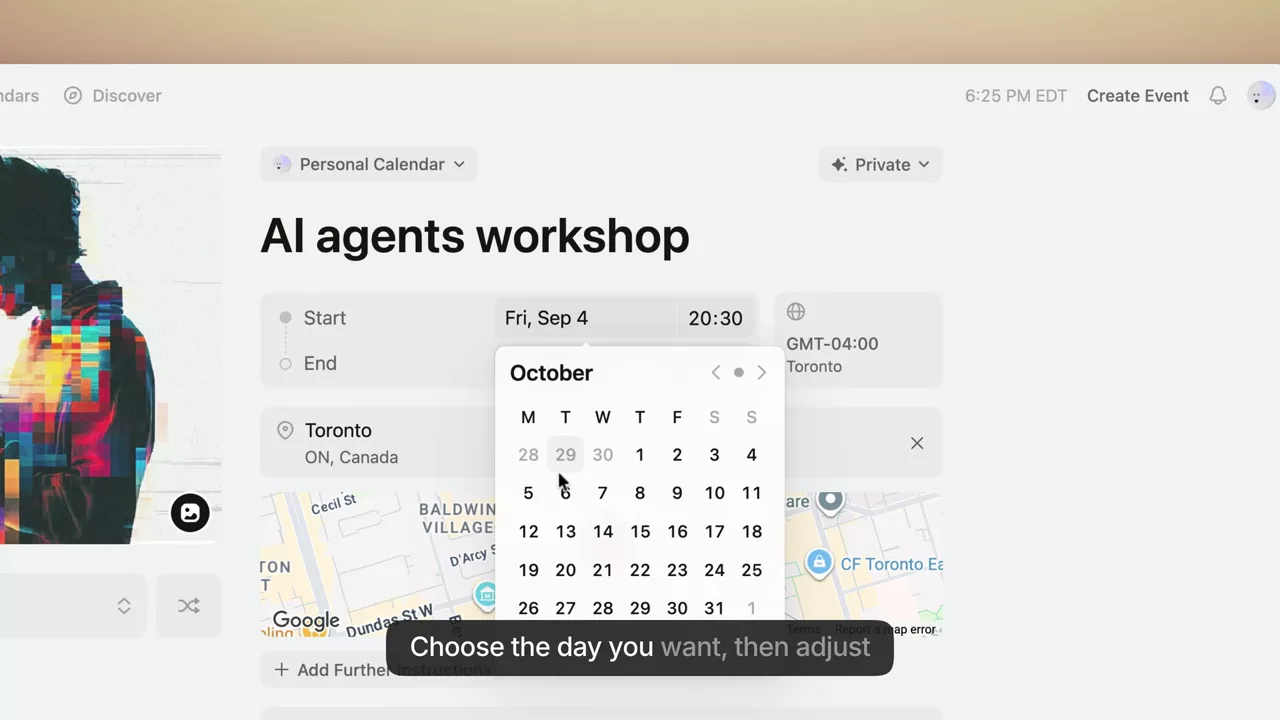 A training video with auto-zoom on the active control and word-timed captions